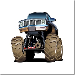 Cartoon Monster Truck Posters and Art